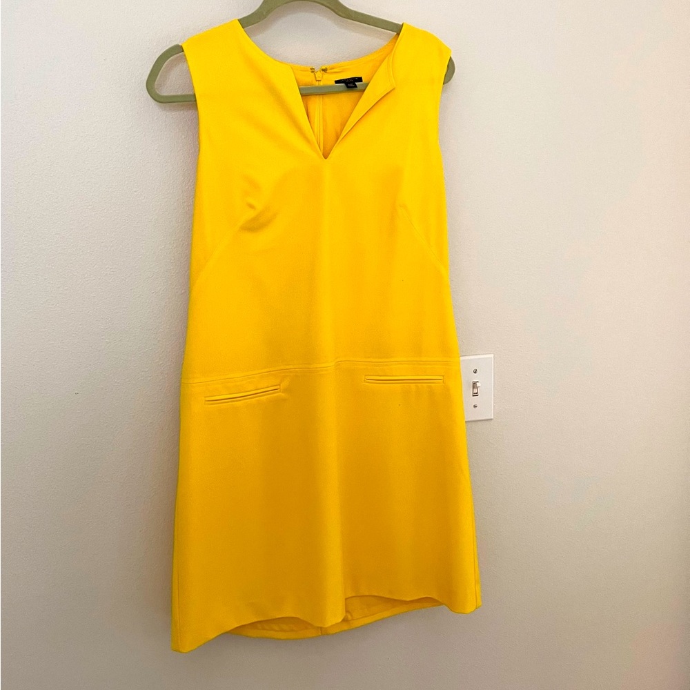 Ann Taylor yellow sleeveless dress 12P